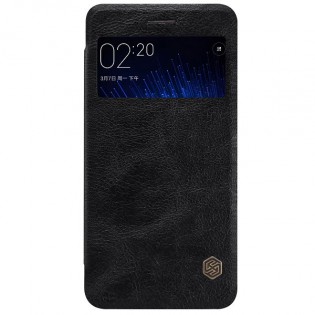 Кожаный чехол книжка с окошком Nillkin Qin Series Q-LC XM для смартфонов Xiaomi Mi5 Black