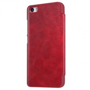 Кожаный чехол книжка  с окошком Nillkin Qin Series Q-LC XM для смартфонов Xiaomi Mi5 Red