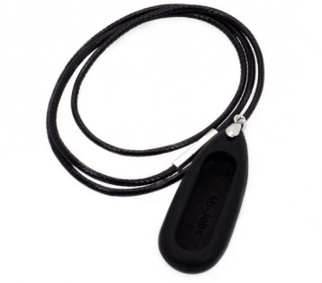 Силіконовий кулон для Xiaomi Mi Band Black + намисто paraffin