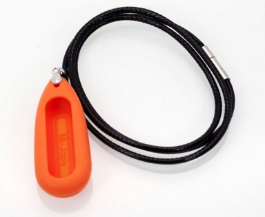 Силиконовый кулон для Xiaomi Mi Band Orange + ожерелье paraffin