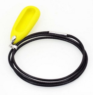 Силиконовый кулон для Xiaomi Mi Band Yellow + ожерелье paraffin