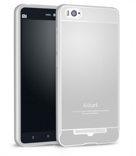 Металевий чохол бампер до смартфонів Xiaomi Mi4i/с Silver Ліцензія