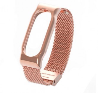 Металевий ремінець до Xiaomi Mi Band 2 Gold 14 мм Ліцензія