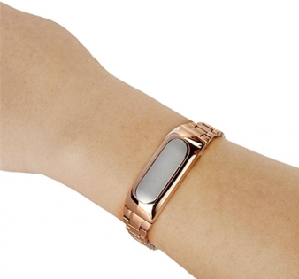 Металлический ремешок для Xiaomi Mi Band «Mi Fit» Gold