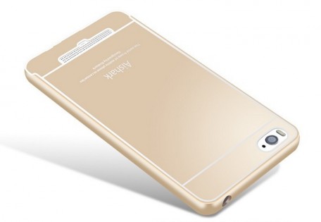 Металлический чехол бампер для смартфонов Xiaomi Mi4i/с Gold Лицензия