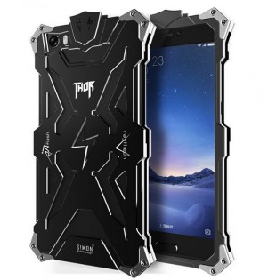 Металлический чехол бампер для смартфонов Redmi Note 2 Thor Black