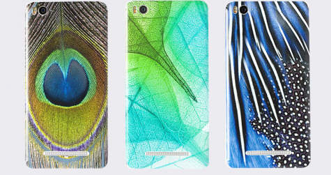 Наклейка обложка для смартфонов Xiaomi Mi4i/с Leaves 1154700028