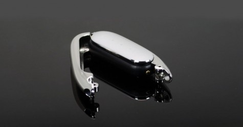Кулон для Xiaomi Mi Band metal Black + ожерелье stainless
