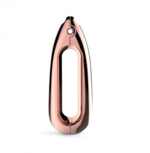 Кулон для Mi Band metal Rose-gold + ожерелье stainless