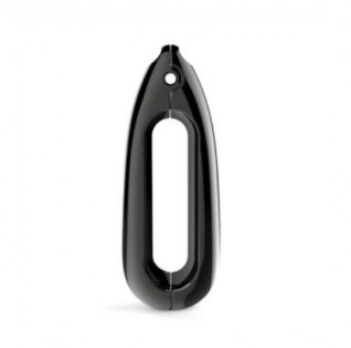 Кулон для Xiaomi Mi Band metal Black + ожерелье stainless