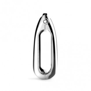 Кулон для Xiaomi Mi Band metal Silver + ожерелье stainless