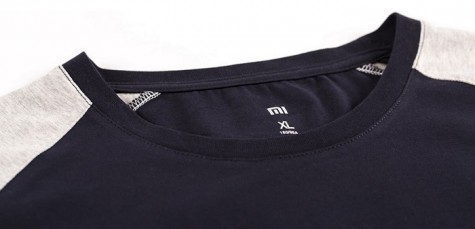 Реглан Xiaomi Mi Raglan long-sleeved T-shirt male models Blue/Grey XL