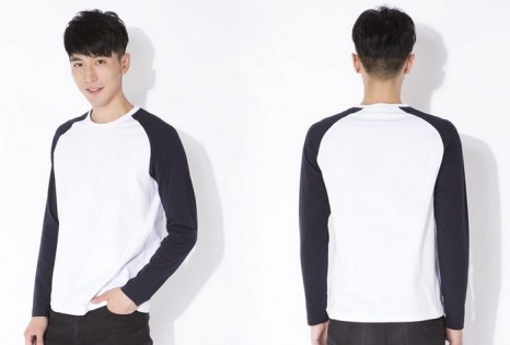 Реглан Xiaomi Mi Raglan long-sleeved T-shirt male models Grey/Blue XXL