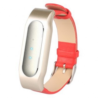 Ремешок для браслета Xiaomi Mi Band Leather Red/Gold Лицензия