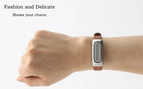 Ремешок для браслета Xiaomi Mi Band Leather Brown/Silver Лицензия