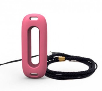 Подвеска силиконовая для Xiaomi Mi Band Rose-red