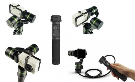Стедікам Lanparte LA3D Detachable 3-Axis Wired Control Handheld Gimbal for GoPro and Sports Cameras