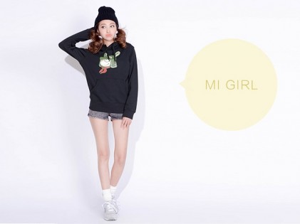 Толстовка Xiaomi Mi hooded sweater hedging Black XL