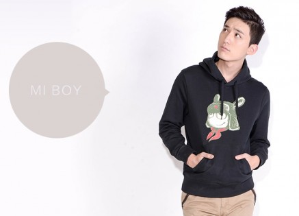 Толстовка Xiaomi Mi hooded sweater hedging Black XL