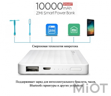 Універсальна батарея Xiaomi ZMi Smart powerbank 10000 mAh White