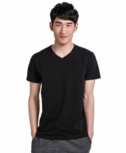 Футболка Xiaomi Mi V-neck T-shirt men Black M 1151400027