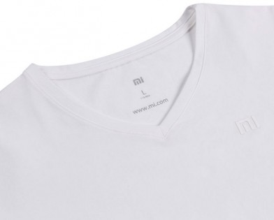 Футболка Xiaomi Mi V-neck T-shirt men White M 1151400026