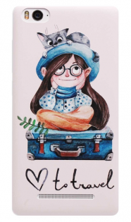 Чохол бампер до смартфонів Xiaomi Mi4i/с The little girl 3D 1154600006