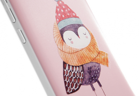 Чехол бампер Xiaomi Redmi Note 2 Cartoon series 3D Birds ORIGINAL