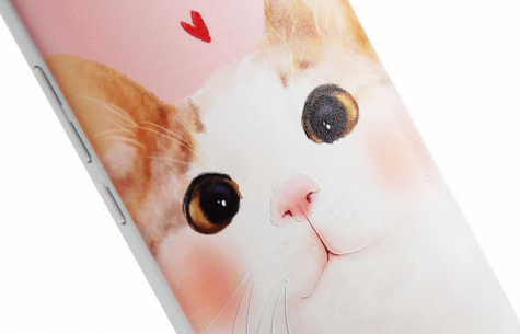 Чехол бампер Xiaomi Redmi Note 2 Cartoon series 3D Meng cat ORIGINAL