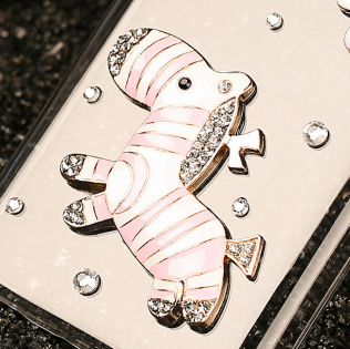 Чехол бампер для смартфонов Redmi 2 Diamond zebra White 3D