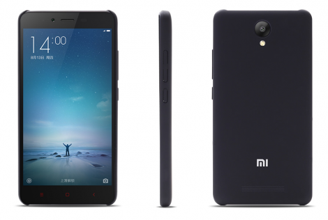 Чехол бампер для смартфонов Xiaomi Redmi Note 2 Black ORIGINAL