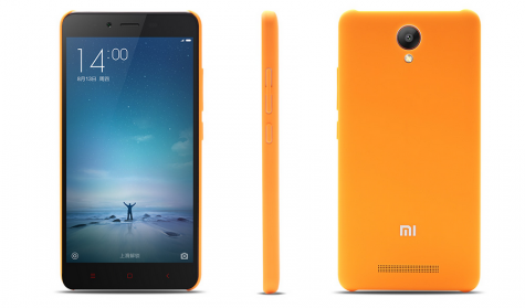 Чехол бампер для смартфонов Xiaomi Redmi Note 2 Orange ORIGINAL