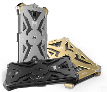 Металлический чехол бампер для смартфонов Xiaomi Mi4 Thor Gold