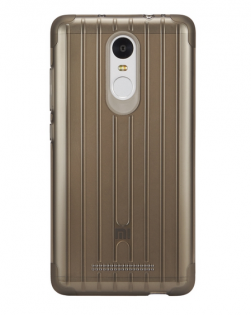 Чехол бампер силиконовый Xiaomi Silicon Case Non-slip for Redmi Note 3 Brown 1154800030