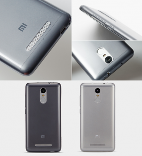 Чехол бампер силиконовый для смартфонов Xiaomi Redmi Note 3 Gray