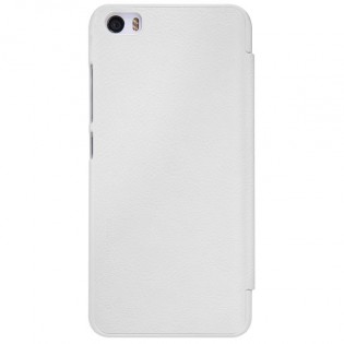 Кожаный чехол книжка  с окошком Nillkin Qin Series Q-LC XM для смартфонов Xiaomi Mi5 White