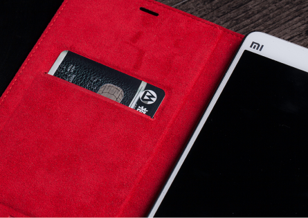 Чехол книжка для смартфонов Xiaomi Mi Note Black/Red