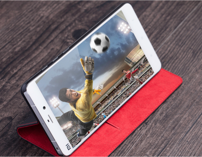 Чехол книжка для смартфонов Xiaomi Mi Note Black/Red