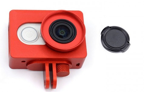 Металлический чехол для экшн камеры Xiaomi Yi Sport Red Лицензия