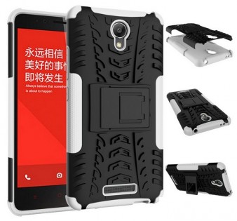 Чохол-бампер до смартфонів Xiaomi Redmi Note 2 Anti-shock Black/White