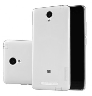 Чохол бампер силіконовий Xiaomi Nillkin Transparent N-TPU до смартфонів Redmi Note 2 White