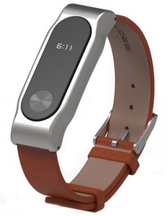 Шкіряний ремінець Xiaomi MiJobs до Xiaomi Mi Band 2 Brown