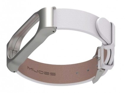Шкіряний ремінець Xiaomi MiJobs до Xiaomi Mi Band 2 White