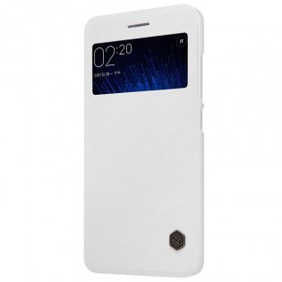 Шкіряний чохол книжка з віконцем Nillkin Qin Series Q-LC XM до смартфонів Xiaomi Mi5 White