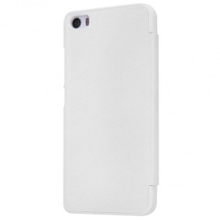 Шкіряний чохол книжка з віконцем Nillkin Qin Series Q-LC XM до смартфонів Xiaomi Mi5 White