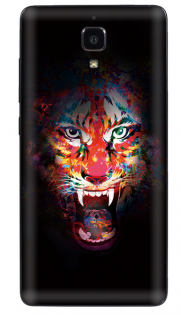 Виниловая наклейка обложка для смартфонов Xiaomi Mi4 Tiger