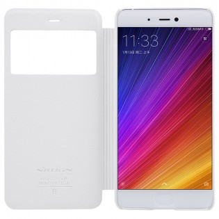 Чехол книжка c окошком Nillkin Sparkle Series для Xiaomi Mi 5S White