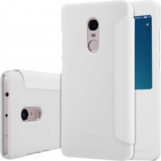 Чехол книжка с окошком Nillkin Sparkle Series для Xiaomi Redmi Note 4 White SP-LC HM