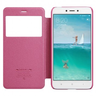 Чехол книжка Nillkin Sparkle Leather XIAOMI RedMi 4X Red SP-LC REDMI 4X