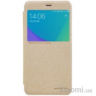 Чехол книжка Nillkin Sparkle Leather XIAOMI RedMi Note 5A Prime Gold